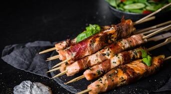 Zalm kebab
